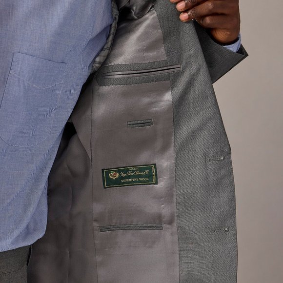 NWT J. Crew Ludlow Slim-fit Suit Jacket with Double Vent in Loro Piana Wool 44R - Picture 4 of 6